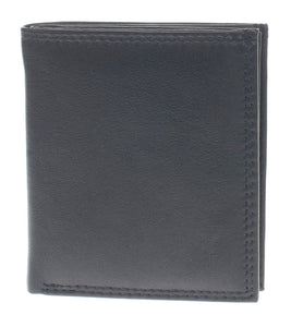 6-10 Black Leather Mens Wallet