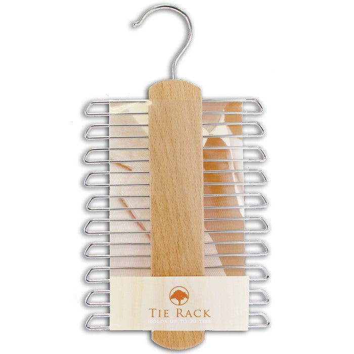 20 Hook Tie Rack