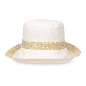 Ladies Reversible Floral Print Sun Hat