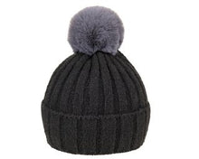 Load image into Gallery viewer, Faux Fur Bobble Hat
