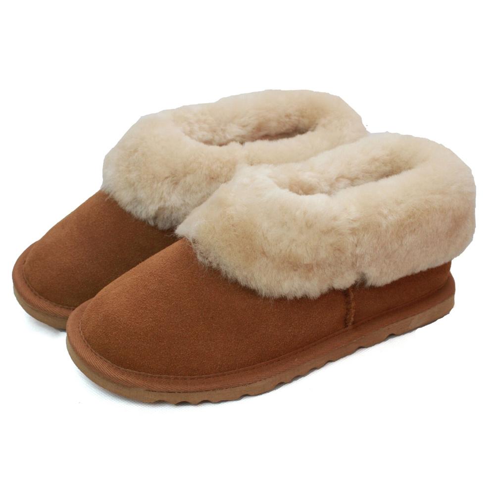 Ladies Sheepskin Lined Slipper Boot
