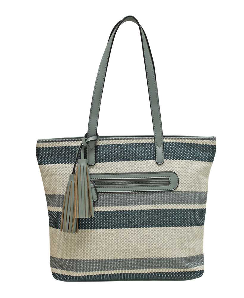 Envy Foxglove PU Canvas Shoulderbag