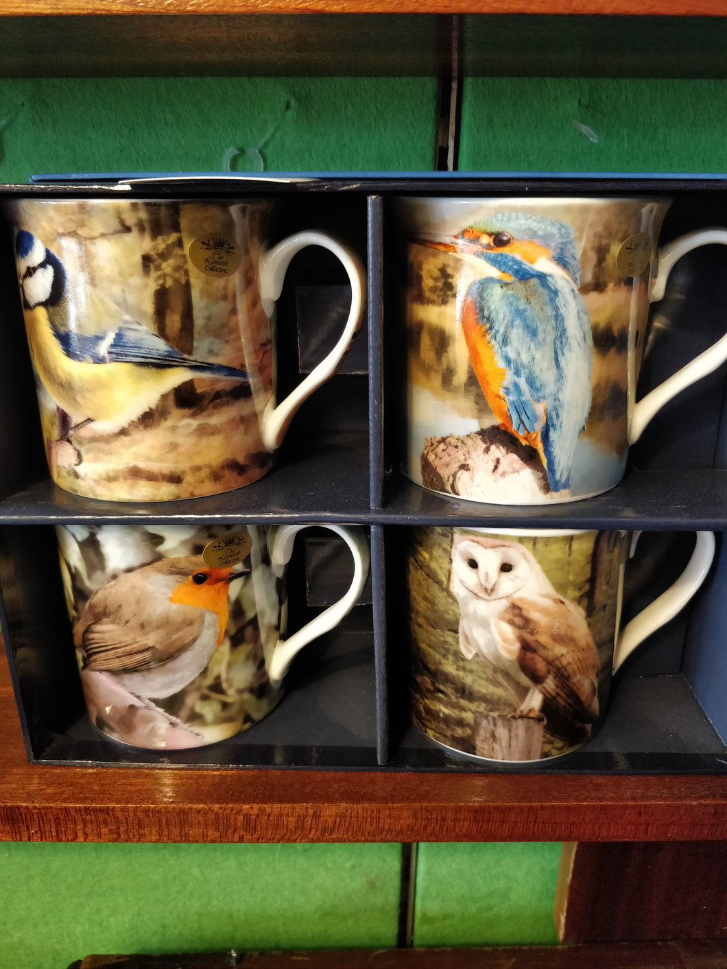 Set of 4 Bird Mugs