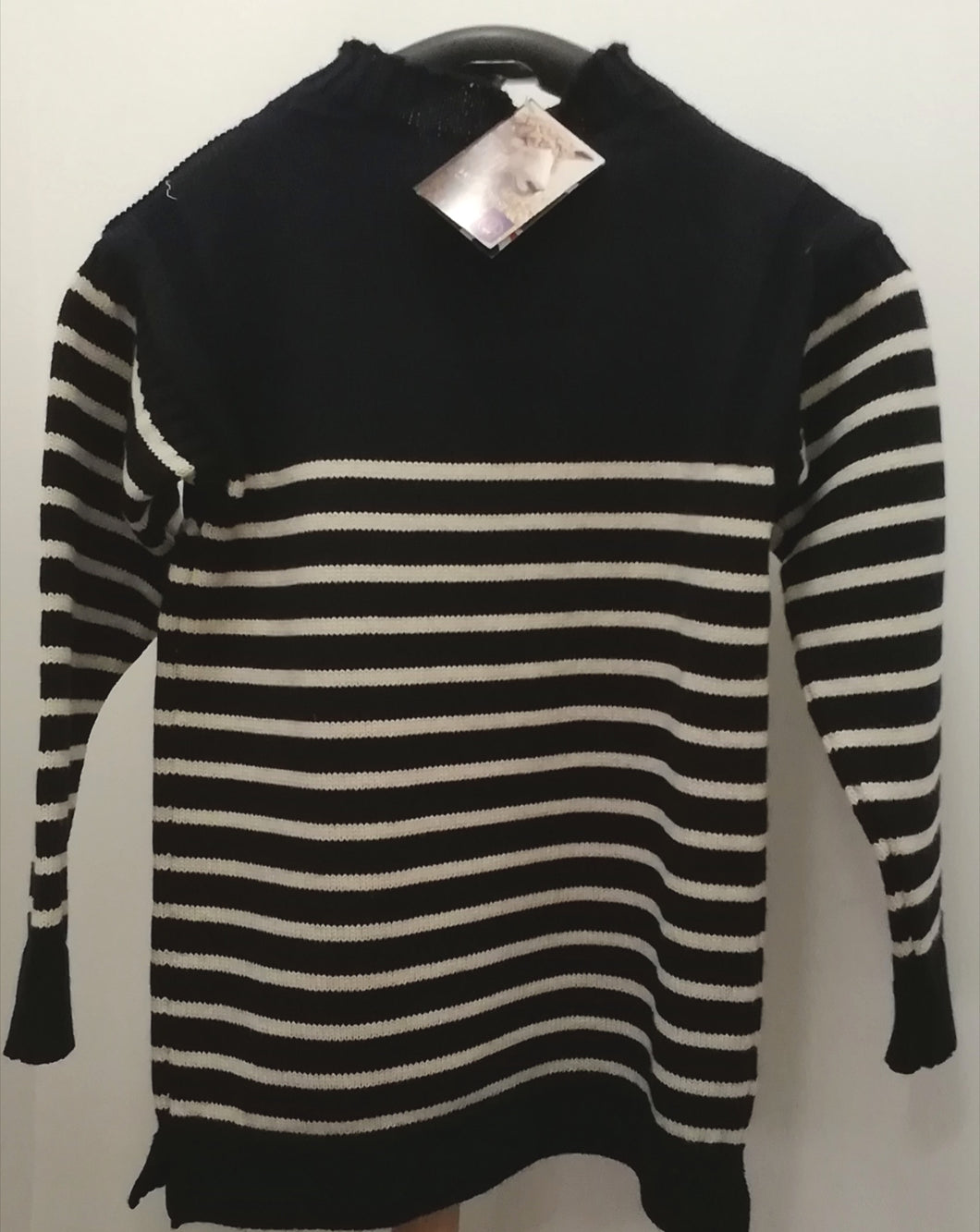 XS ONLY Richmond Breton Guernsey Sweater