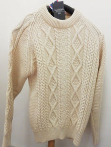 Richmond Aran Knit 100% British wool Sweater