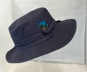 Wide Brim Wax Hat