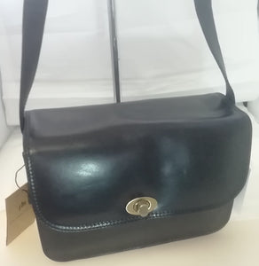 Leather Triple Compartment Handbag - 7345