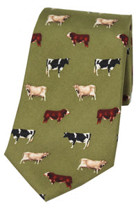 Country Cows Silk Ties
