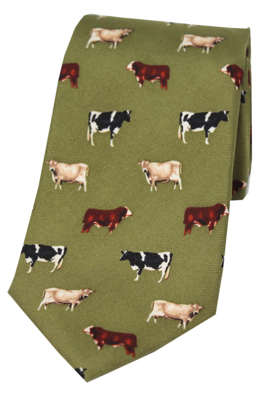 Country Cows Silk Ties
