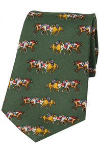 Country Race Horse Silk Tie