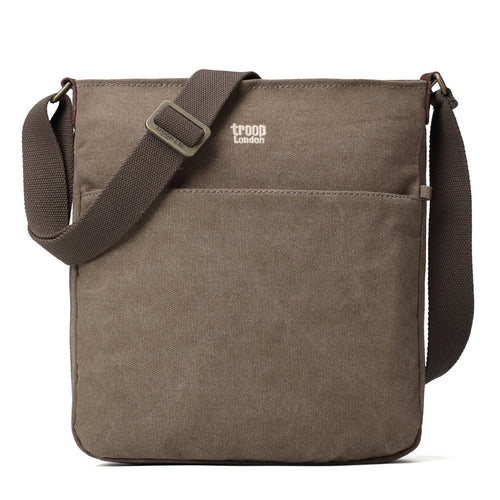 Troop London Classic Canvas Messenger Bag-TRP0241 - Blue