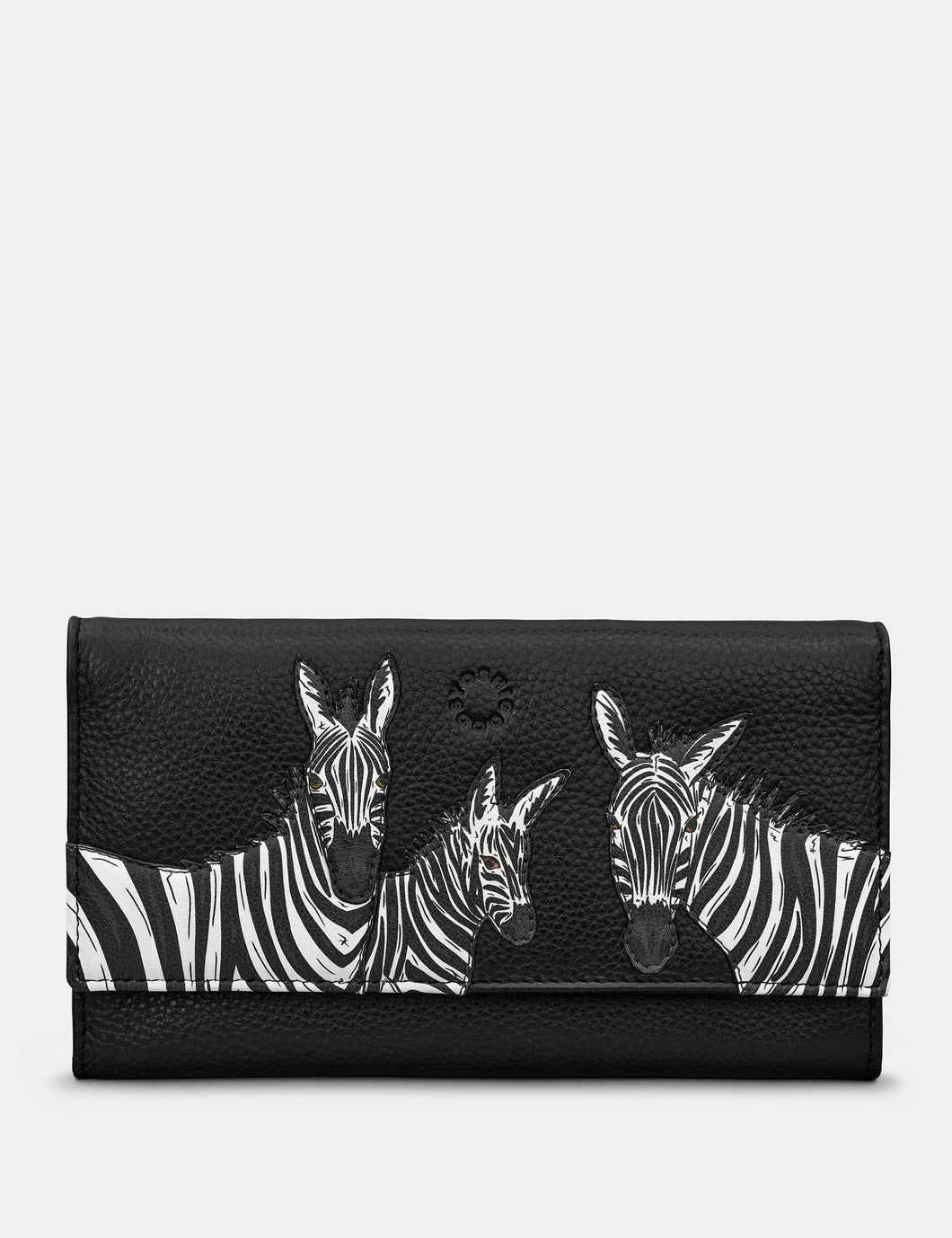 Y1030 Zebra Leather Purse