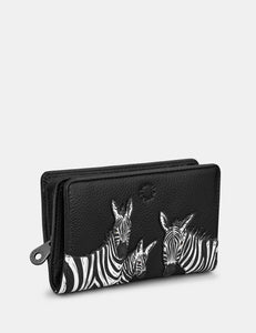 Leather Zebra Purse - Y1089