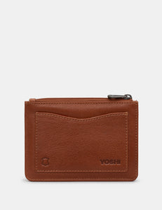 Y1321 Brown Leather Shakespeare  Purse