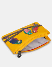 Load image into Gallery viewer, Pandemonium Of Parrots Zip Top Leather Purse
