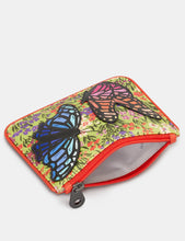Load image into Gallery viewer, Leather Beautiful Butterflies Zip Top Purse

