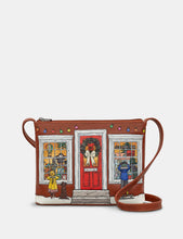 Load image into Gallery viewer, YB214 The Toy Shop Brown Leather Cross Body Bag
