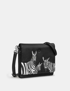 YB238 Zebra Flap Over Bag