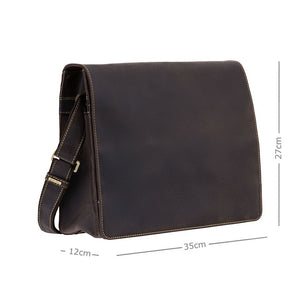 Visconti Harvard (L) -  Leather Messenger Bag