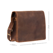Load image into Gallery viewer, Visconti Harvard (L) -  Leather Messenger Bag
