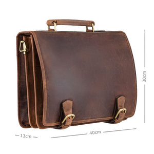 Visconti Hulk - Large Leather Briefcase