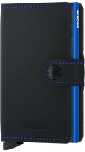 Load image into Gallery viewer, Secrid Matte Black &amp; Blue Miniwallet

