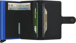 Secrid Matte Black & Blue Miniwallet