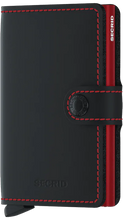 Load image into Gallery viewer, Secrid Matte Black &amp; Red Miniwallet
