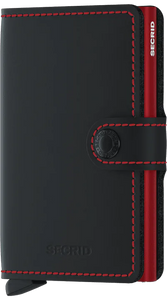 Secrid Matte Black & Red Miniwallet