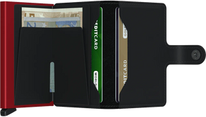 Secrid Matte Black & Red Miniwallet