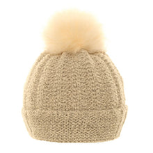 Load image into Gallery viewer, Ladies Fleece Lined Bobble Hat
