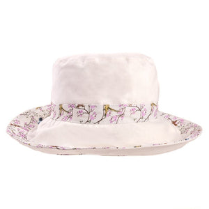 Ladies Bird Print Reversible hat