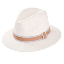 Load image into Gallery viewer, Mens Cotton/Linen Fedora Hat
