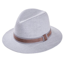 Load image into Gallery viewer, Mens Cotton/Linen Fedora Hat
