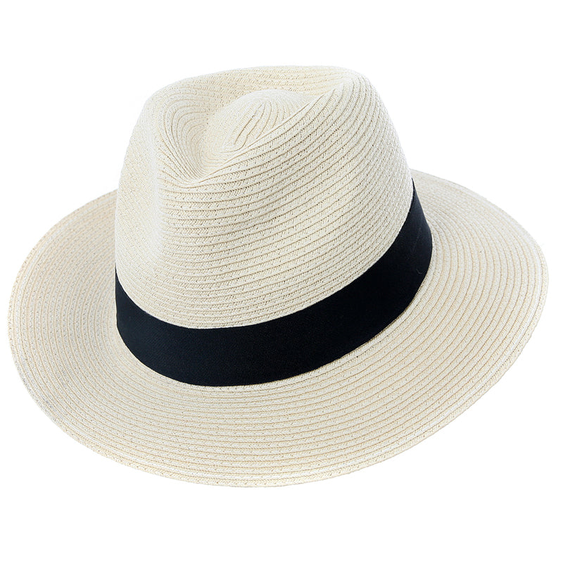 Men's Plain Straw Fedora